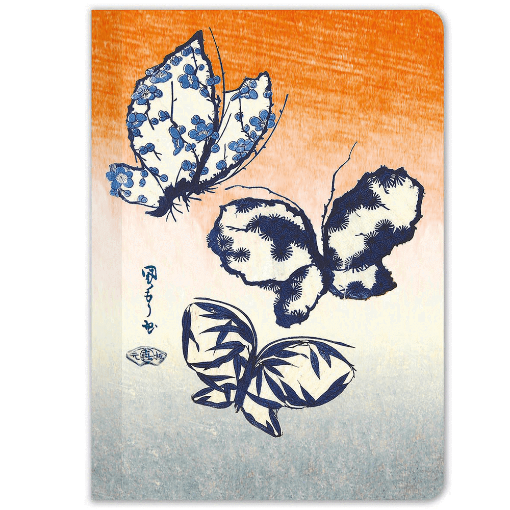 Butterfly Fan Print A7 Notebook